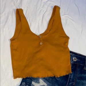 Garage crop tank top